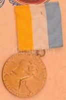 1937. "A Magyar Molnár Céh Emlék Érem - Budapest 1933" bronz kitüntető érem mellszalagon. ...