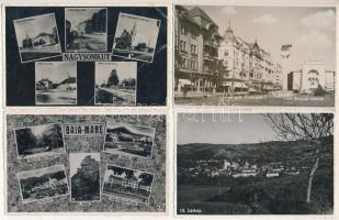 8 db RÉGI erdélyi város képeslap vegyes minőségben / 8 pre-1945 Transylvanian town-view postcards in mixed quality