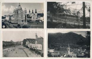 8 db RÉGI erdélyi város képeslap vegyes minőségben / 8 pre-1945 Transylvanian town-view postcards in...