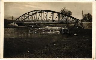 Élesd, Alesd; Körös folyó és híd / Cris river and bridge (fl)