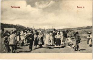 Felsőderna, Derna (Bihar, Bihor); Hetivásár, piac. Lévai kiadása / market