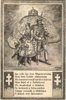 1931 Így volt, így lesz Magyarország, Nem lesz Erdély oláhország, Ha összetart majd minden testvér nem fajul el a Székelyvér. Új harcos Székely! Magyar irredenta lap / Hungarian irredenta propaganda art postcard (r)