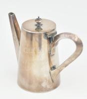 Ezüstözött alpakka art deco teáskanna. Jelzett, m: 15 cm