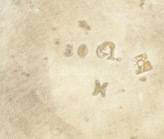 Ezüstözött alpakka art deco teáskanna. Jelzett, m: 15 cm