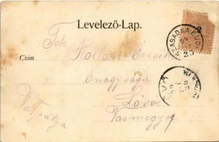 1899 (Vorläufer) Arad, színház, Nagy Lajos szállodája a Fehér Kereszthez, Michl színházi sörcsarnoka...