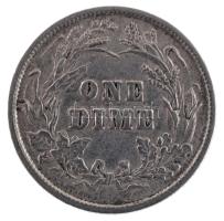 Amerikai Egyesült Államok 1892. 1d Ag T:AU USA 1892. 1 Dime Ag C:AU Krause KM#113