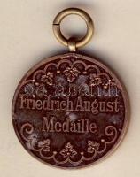 Német Birodalom/Császárság/Szászország 1905. "Friedrich-August-Medaille" Br katonai kitüntetés, szalag nélkül T:1