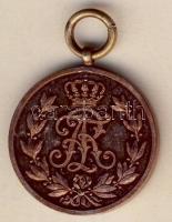 Német Birodalom/Császárság/Szászország 1905. "Friedrich-August-Medaille" Br katonai kitünt...