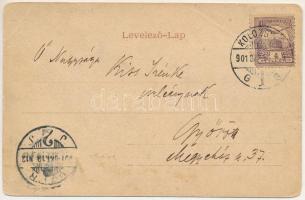 1901 Kolozsvár, Cluj; Erzsébet királyné (Sissi) szobor / Empress Elisabeth of Austria (Sisi) monumen...