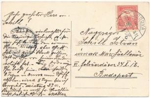 1909 Orsova, MFTR hajóállomás, gőzhajó / port, steamship (EK)