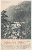 1904 Herkulesfürdő, Baile Herculane; a Coronini magaslatról látva / Herkulesbad von der Coroninihöhe / general view (EK)