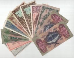 12db vegyes Pengő bankjegyből álló tétel T:F,VG