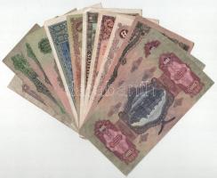 12db vegyes Pengő bankjegyből álló tétel, közte 1930. 100P nyomdai papírráncokkal T:F,VG közte szaka...