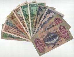 11db vegyes Pengő bankjegyből álló tétel, közte 1946. 100.000MP (2x) sorszámkövető T:F,VG közte szak...