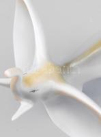 Hollóházi porcelán elefánt, terv.: Schrammel Imre, kézzel festett, jelzett, hibátlan, m: 18 cm