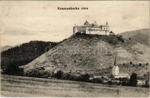 1918 Krasznahorkaváralja, Krásnohorské Podhradie (Rozsnyó, Roznava); vár. Ötvös Béla kiadása / hrad / castle (EK)