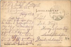 1917 Parajd, Praid; sóbánya látkép. Raab Lajos kiadása / salt mine (EK)