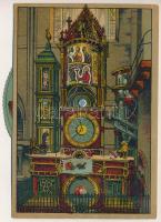 Strasbourg, Strassburg; L'horloge astronomique / Astronomical Clock. Litho mechanical postcard