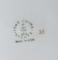 Lichte vadászkorsó, matricás fácán mintával, ón fedéllel. Jelzett, kis kopással, m: 18,5 cm