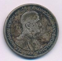 1930. 5P Ag "Horthy jobbra" T:F patina, ph Adamo P8