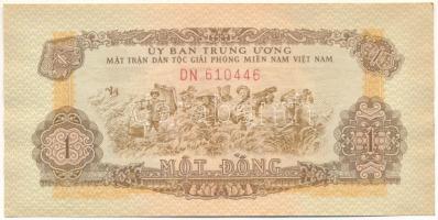 Dél-Vietnám 1968. 1D &quot;DN 610446&quot; forgalomban nem került bankjegy T:VF South Vietnam 1968. 1 Dong &quot;DN 610446&quot; unissued banknote C:VF