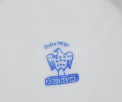 Aquincum Dózsa címeres kis tálka. Jelzett, kis kopással, d: 9,5 cm