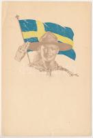 Svéd cserkész / Swedish scout (EK)