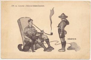 174. sz. Ganz Öregcserkészek. Kiadják a 174. sz. gaz cserkészcsapat öregcserkészei, a csapat 10 éves jubileuma alkalmából / Hungarian senior scouts s: Németh N. (EK)