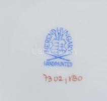 Herendi Viktória mintás háncsnyomott felületű kaspó. Jelzett, kis kopással, d: 18,5 cm, m: 13,5 cm