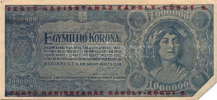 1920-as évek 1000.000K reklámpénz utalvány "Fenyő Harisnyaház" T:I
