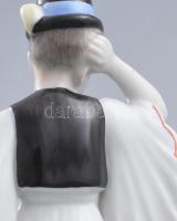 Herendi matyó táncos fiú. Jelzett, kézzel festett, hibátlan, m: 17 cm