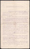 1930 Budapest, IX:, Ferencváros, adásvételi szerződés hentes- és mészáros üzlet ügyében, kisebb lapszéli szakadásokkkal