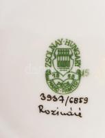 Zsolnay virág mintás porcelán váza. Kézzel festett, jelzett, hibátlan 27 cm