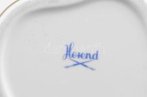 Herendi csipkebogyó mintás bonbonniere Kézzel festett, jelzett, apró lepattanással 16x14 cm