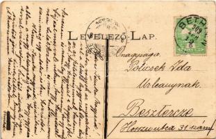 1909 Bethlen, Beclean; A Bilak-hegy a Szamos mellett (Port-Arthur). Kajári István kiadása / Somes ri...