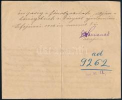 1926 Csonka Magyarország nem ország, egész Magyarország menyország irredenta bélyegző egy Fejérvárme...