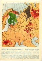 A finnugor népek; a Sugurahvaste Instituut (Rokonnépek Intézete) kiadása / Suomalais-Ugrilaiset Kansat / Finno-Ugric language family map (EK)