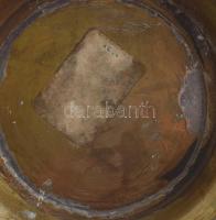 Réz kaspó. Kopással, m: 13 cm