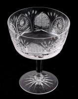 6 db kristály likőrös pohár. Hibátlan 14 cm