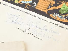 1960 Római olimpiával kapcsolatos kiadványok, 4 db + térkép: Olympiad 1960. H.n., 1958, E.N.I.T. 118...