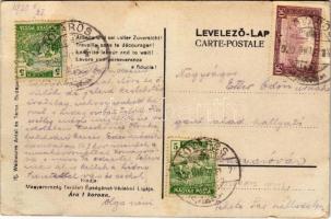 1920 Ne csüggedj! Dolgozzál és kitartva bízzál. Kiadja Magyarország Területi Épségének Védelmi ligáj...