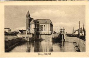 Marosvásárhely, Targu Mures; Uzina electrica / Villanytelep, erőmű / electric power plant (képeslapfüzetből / from postcard booklet) (non PC)