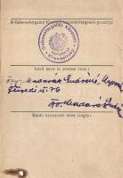 1944. "Takarmányárpa-utalvány" 5 métermázsa vásárlására T:I- foltos, beszakadozva