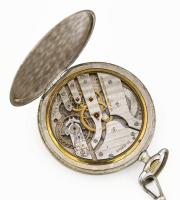 IWC Schaffhausen fém tokos zsebóra, jelzett számlap, másodperc segédkörrel, nem működik, kopott muta...