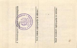 1944. "Buza-utalvány" 1 métermázsa vásárlására T:I