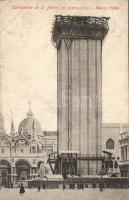 Venice Piazza San Marco with the Basilica and the Tower under reconstruction (EB)