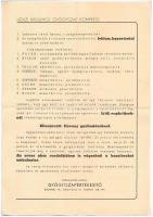 Hévíz, Rádiumos gyógyiszap kompress kihajtható reklámlapja. Gyógyiszapértékesítő, Budapest, Stáhly u...