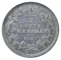 Kanada 1907. 5c Ag "VII. Eduárd" T:AU,XF
Canada 1907. 5 Cents Ag "Edward VII" C...
