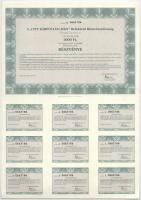 3db klf modern részvény, közte 1993. "Általános Gázipari Rt." részvénye 10.000Ft-ról szelv...