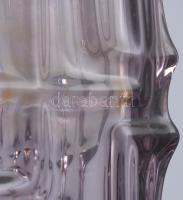 Vladislav Urban (1937-2022), Sklo Union: Design üveg váza. cca 1960, öntött, anyagában színezett tür...